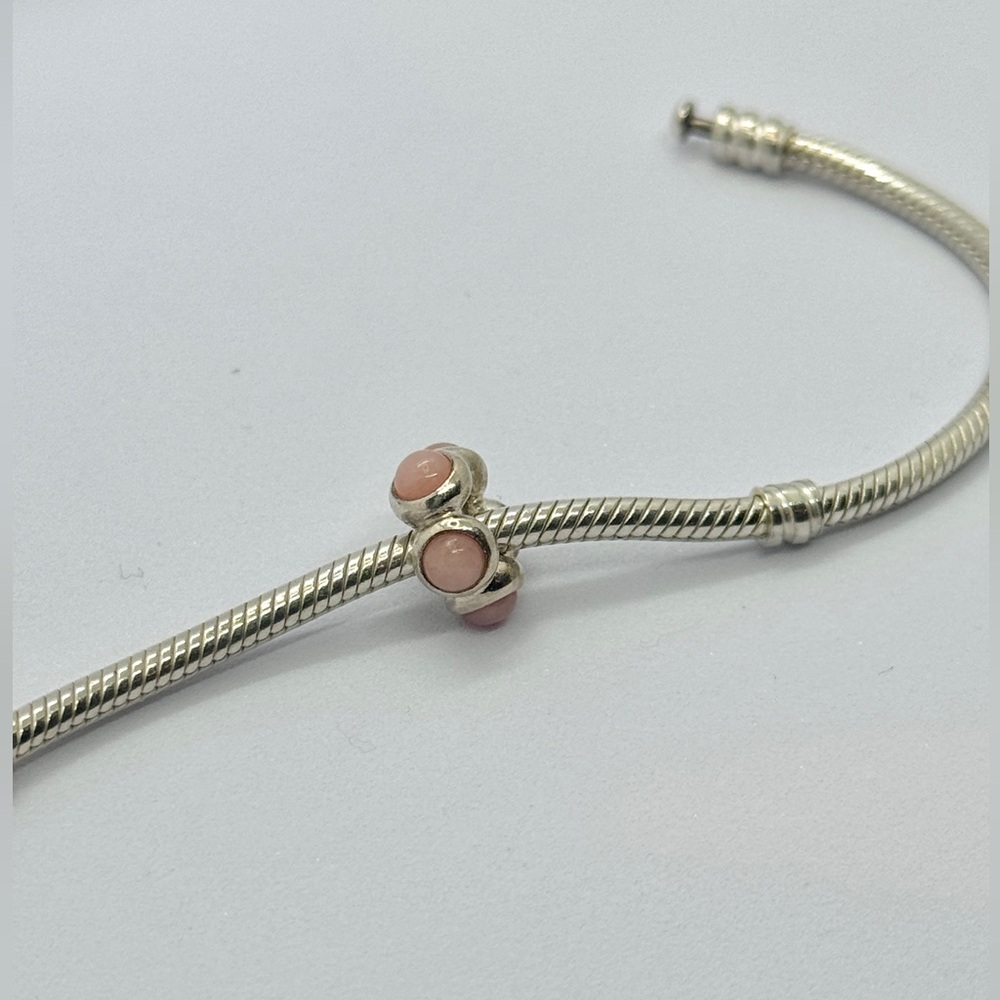 Retired Rare Pandora Pink Opal Cabochon Charm